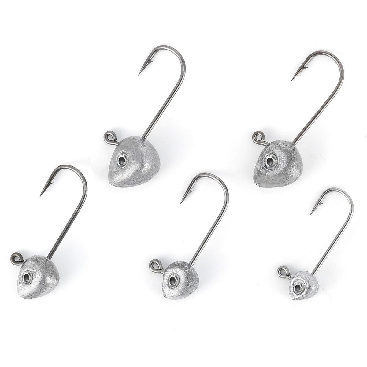 Dr.Fish 20pcs Unpainted Shad Jig Heads 1/32oz-3/16oz - Dr.Fish Tackles