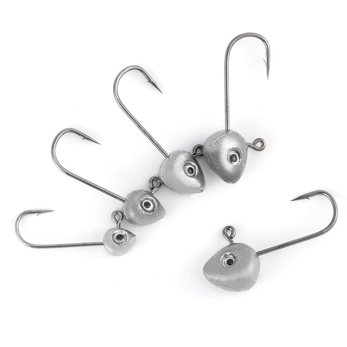 Dr.Fish 20pcs Unpainted Shad Jig Heads 1/32oz-3/16oz - Dr.Fish Tackles