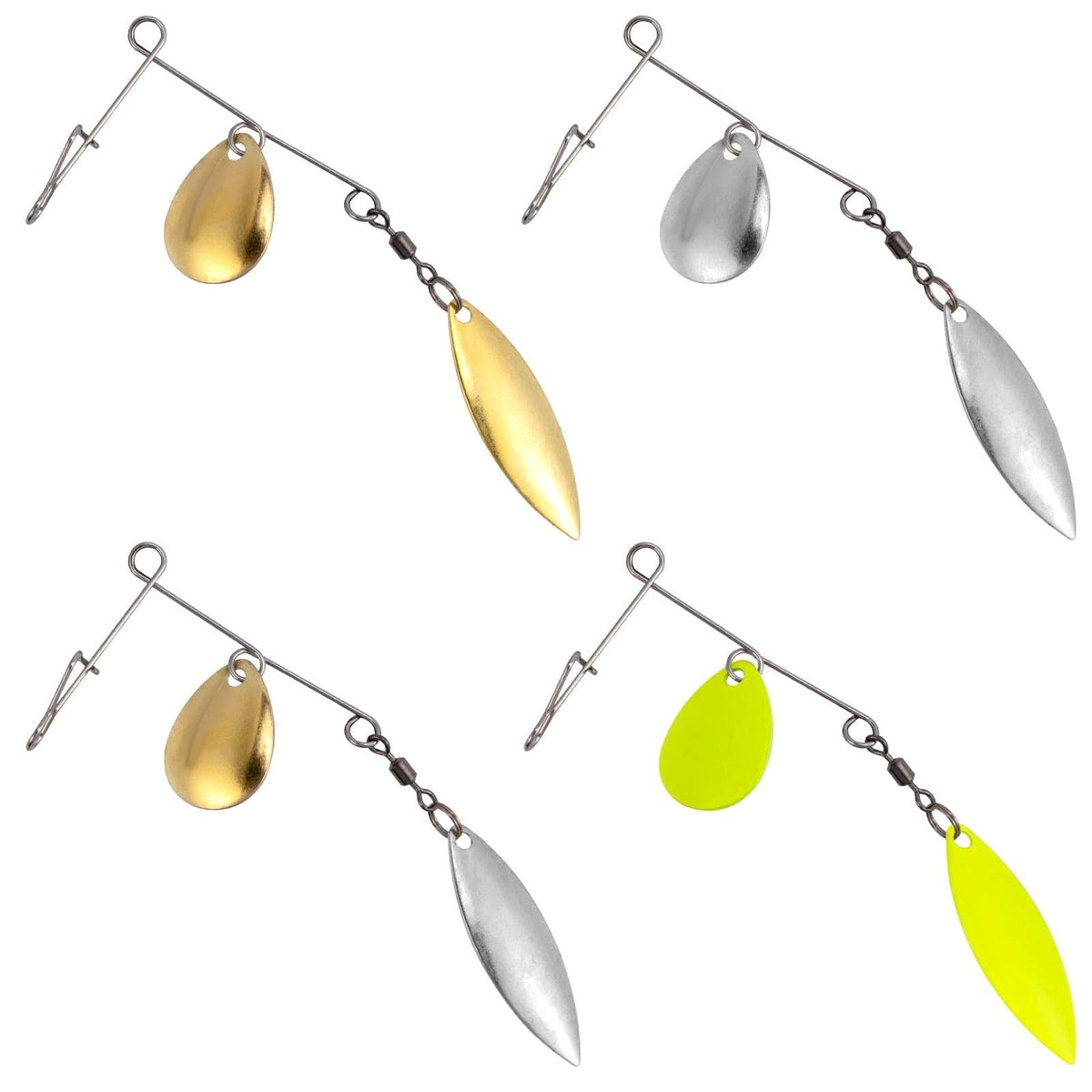 Dr.Fish 10pcs Double Blade Spinnerbait Arms - Dr.Fish Tackles