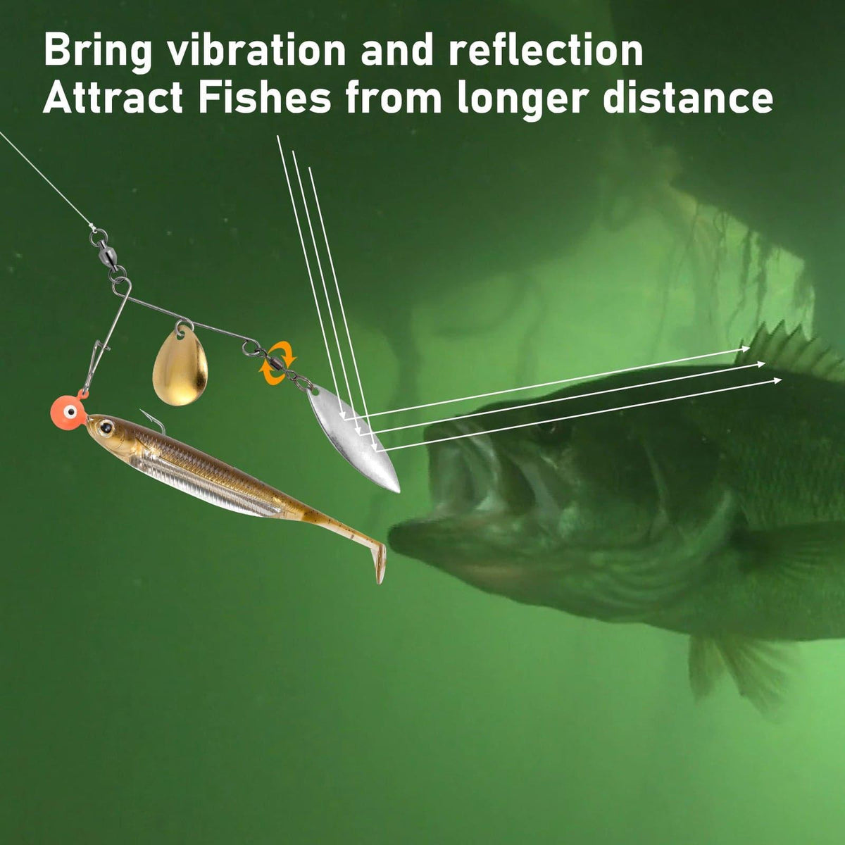 Dr.Fish 10pcs Double Blade Spinnerbait Arms - Dr.Fish Tackles