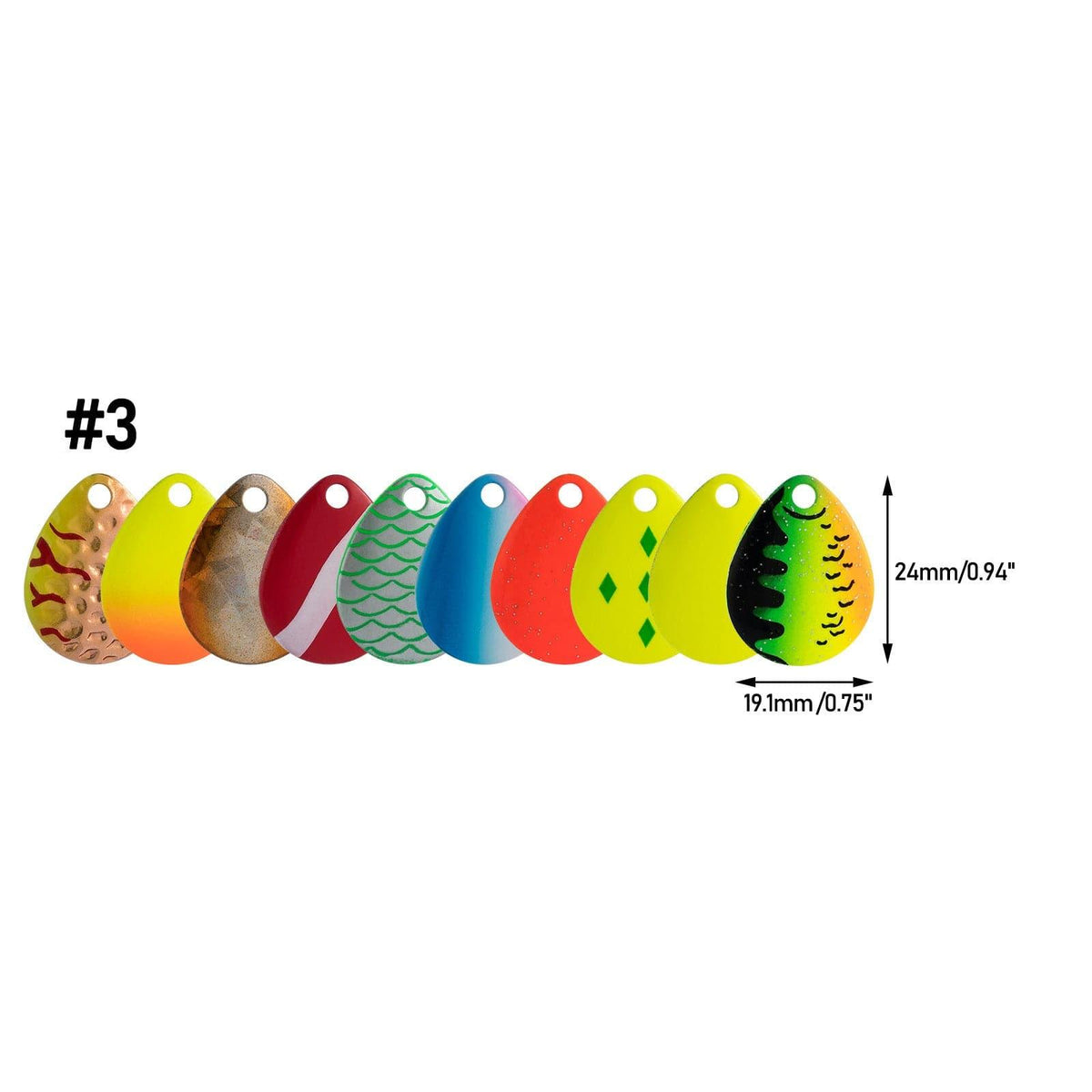 Dr.Fish Lot Colorado Blades Kit - Dr.Fish Tackles