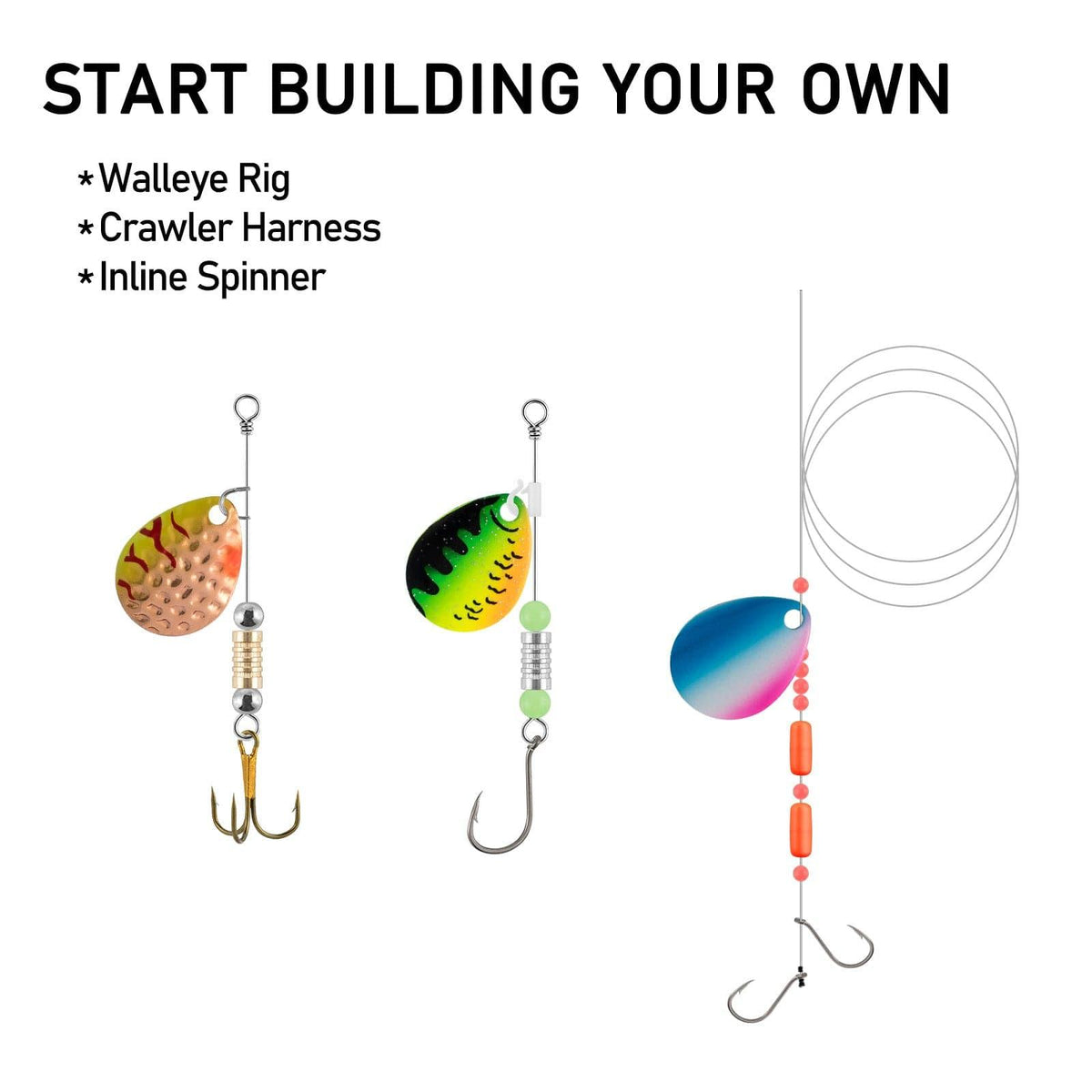 Dr.Fish Lot Colorado Blades Kit - Dr.Fish Tackles