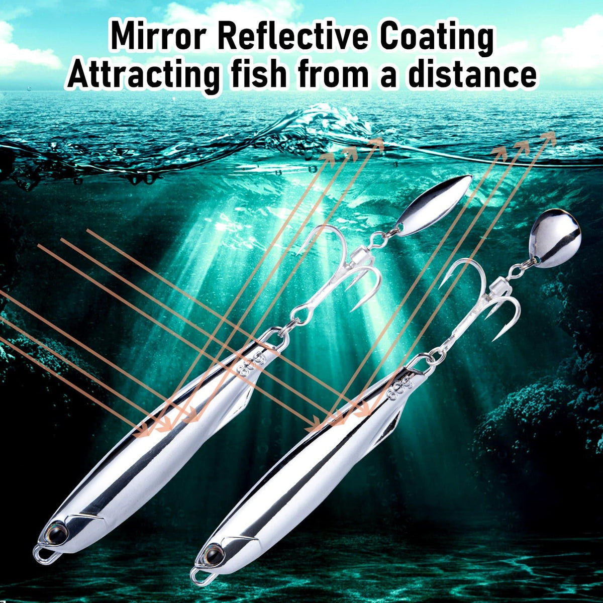 Dr.Fish 3pcs Bladed Metal Jigs 3/8oz-2oz - Dr.Fish Tackles