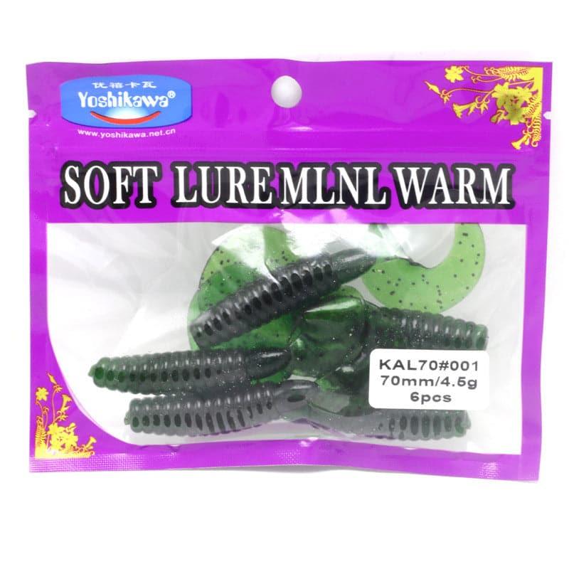 Dr.Fish 6pcs Soft Plastic Grubs 2.75'' - Dr.Fish Tackles