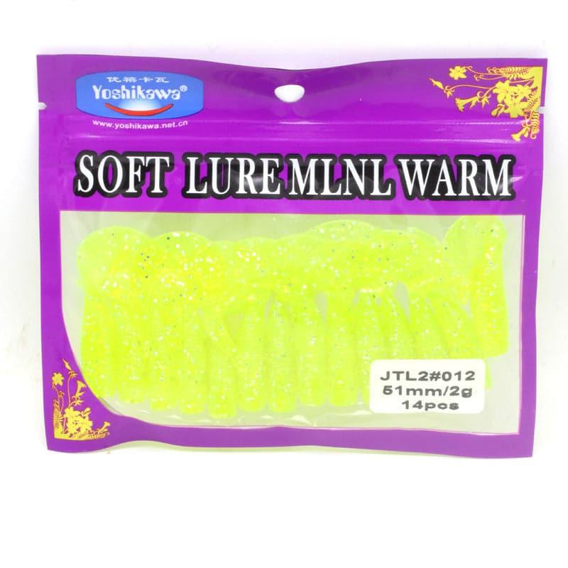 Dr.Fish 14pcs Wide Tail Grubs 2'' - Dr.Fish Tackles