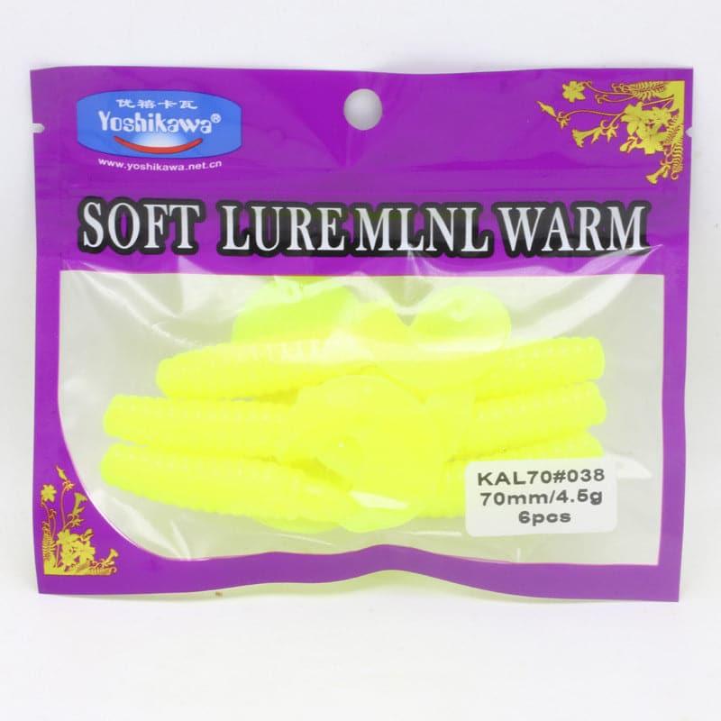 Dr.Fish 6pcs Soft Plastic Grubs 2.75'' - Dr.Fish Tackles