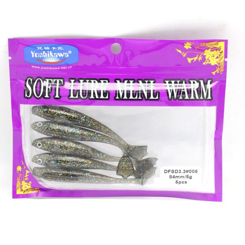 Dr.Fish 5pcs Flavoured Swimbaits Paddle Tail 3.3'' - Dr.Fish Tackles