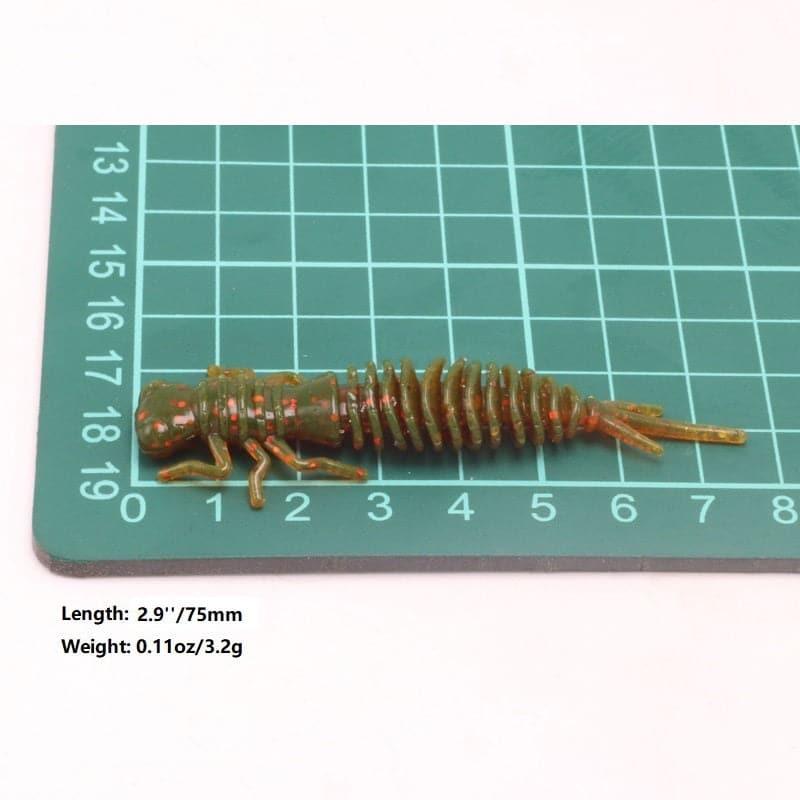 Dr.Fish 8pcs Soft Screw Worms 2.95'' - Dr.Fish Tackles