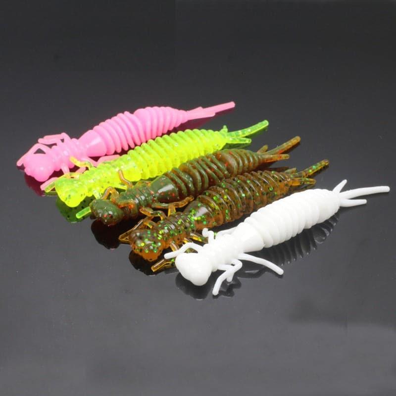 Dr.Fish 8pcs Soft Screw Worms 2.95'' - Dr.Fish Tackles