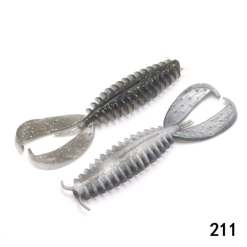Dr.Fish 6/8pcs Twin Tail Worms 3.54'' - Dr.Fish Tackles