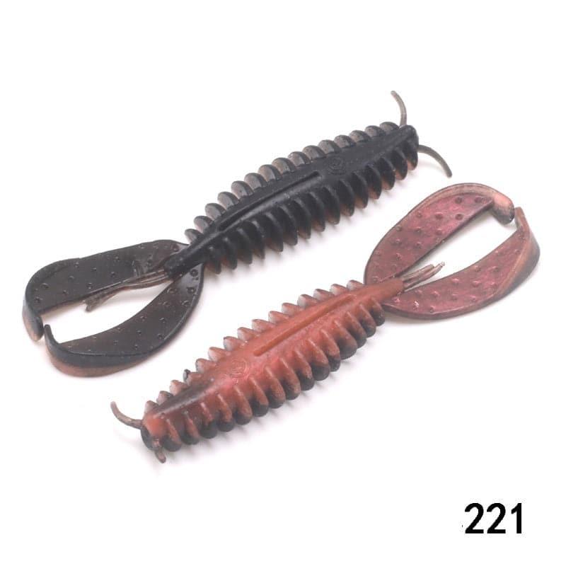 Dr.Fish 6/8pcs Twin Tail Worms 3.54'' - Dr.Fish Tackles