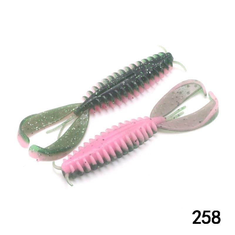 Dr.Fish 6/8pcs Twin Tail Worms 3.54'' - Dr.Fish Tackles