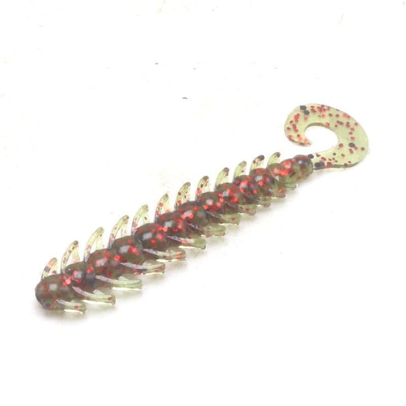 Dr.Fish 15pcs Grub Tail Worms 2'' - Dr.Fish Tackles