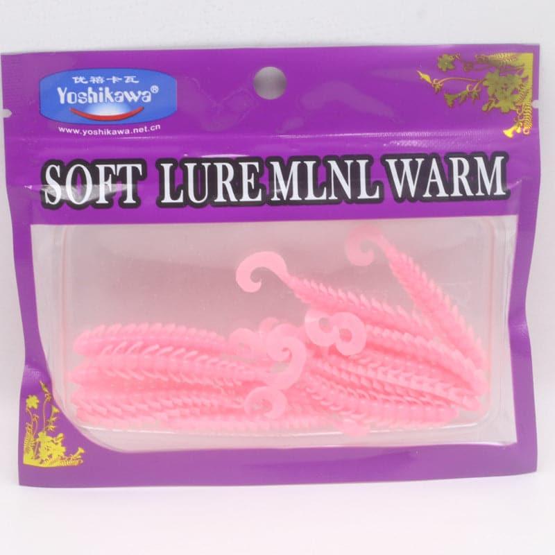 Dr.Fish 15pcs Grub Tail Worms 2'' - Dr.Fish Tackles