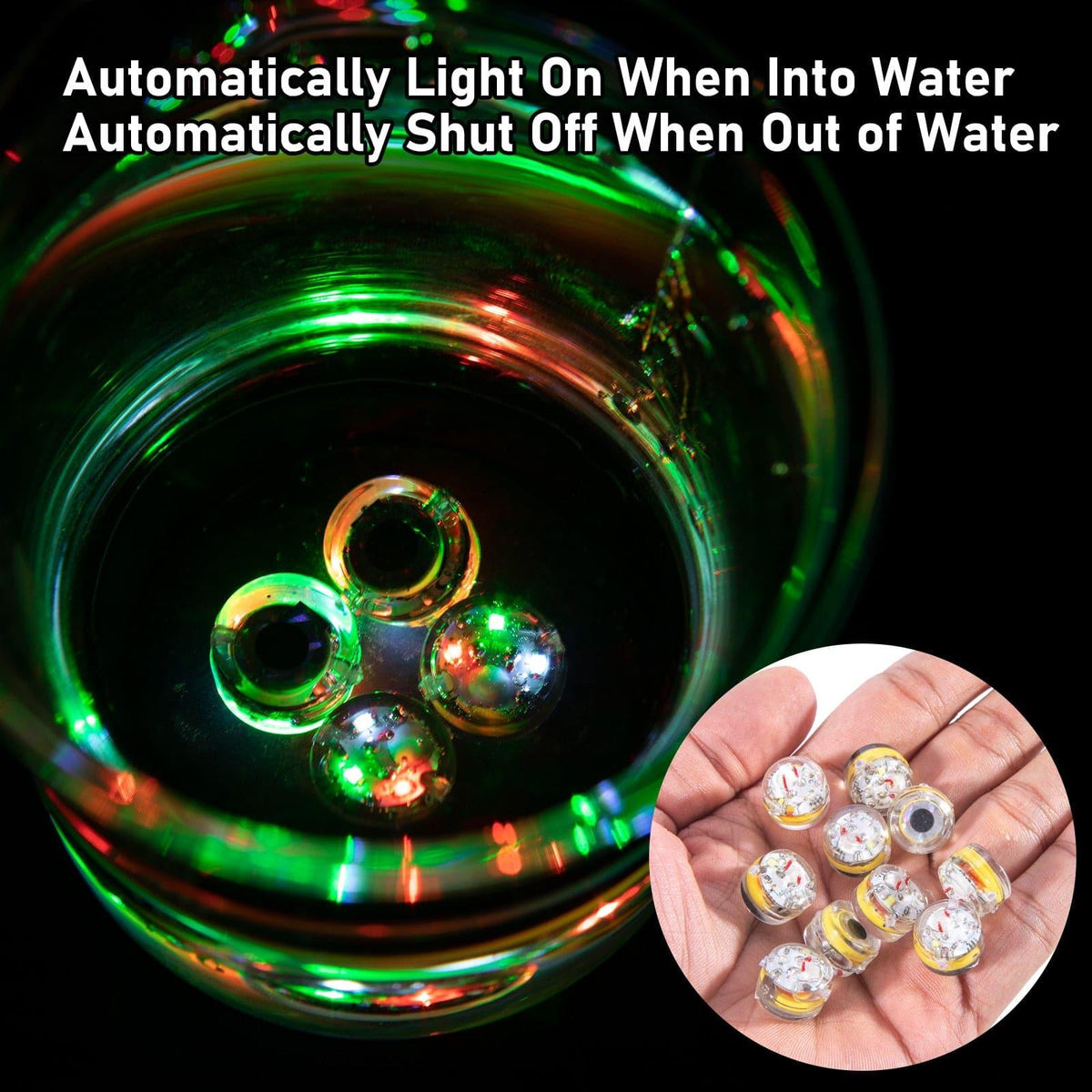 Dr.Fish Lot Round Eye LED Lures (with Hole) - Dr.Fish Tackles