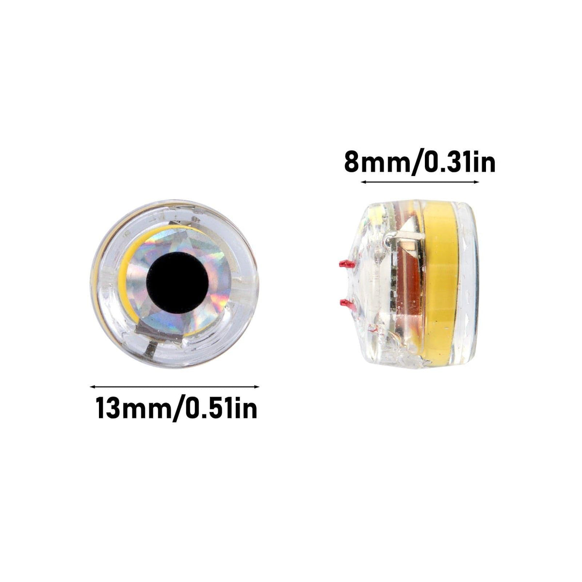 Dr.Fish Lot Round Eye LED Lures (with Hole) - Dr.Fish Tackles