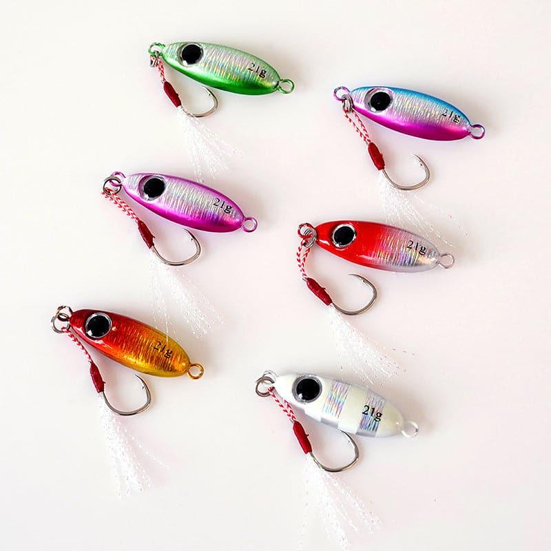 Dr.Fish 5pcs Micro Metal Jigs 5.5g to 21g - Dr.Fish Tackles