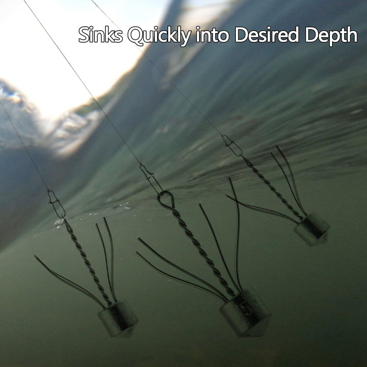 Dr.Fish 5pcs Spider Sinker Weights 1 to 8oz - Dr.Fish Tackles