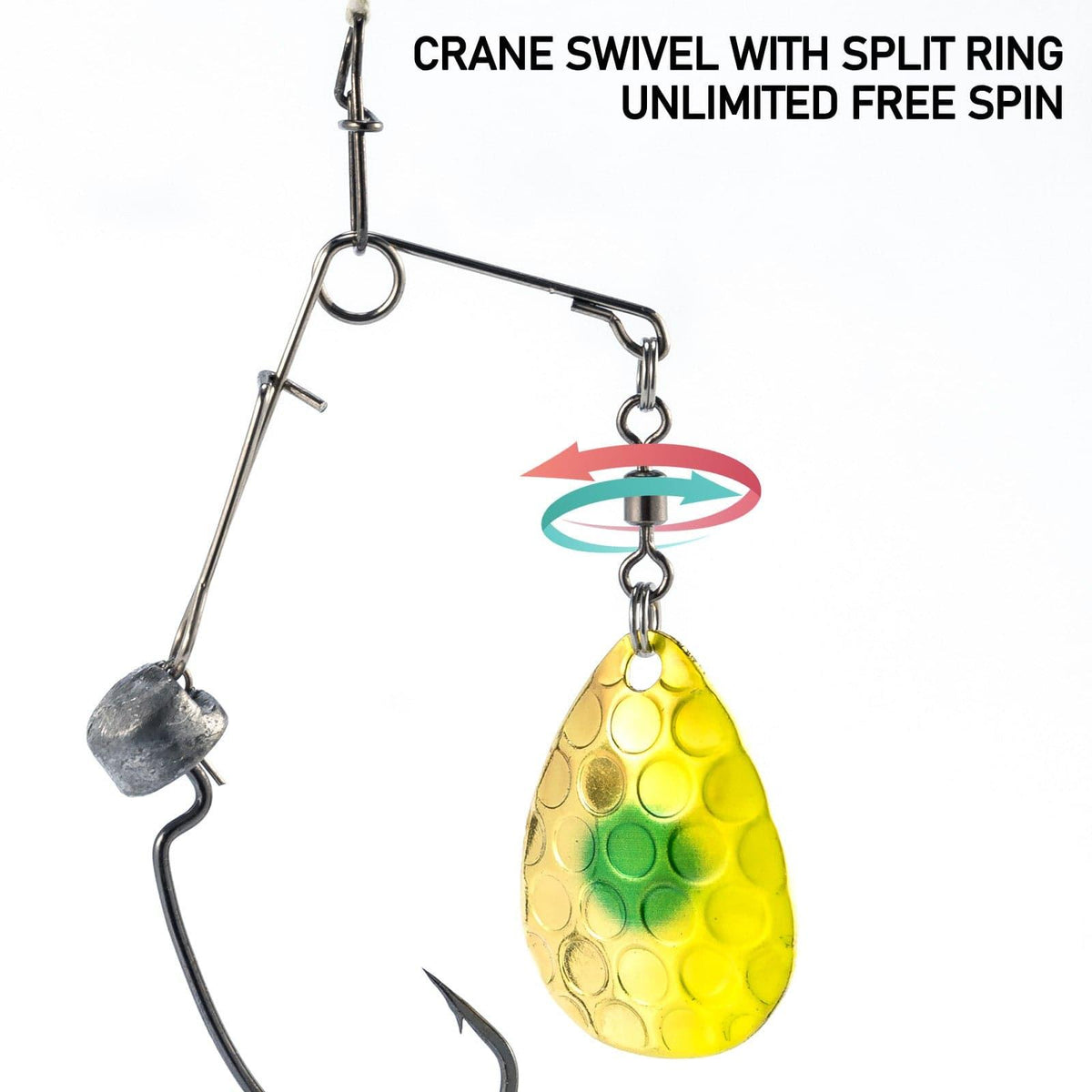 Dr.Fish 10pcs Spinnerbait Arms #3 Blade - Dr.Fish Tackles