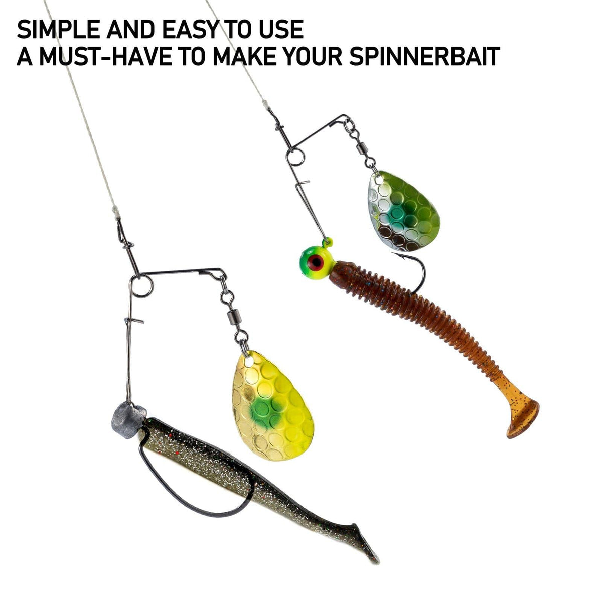 Dr.Fish 10pcs Spinnerbait Arms #3 Blade - Dr.Fish Tackles