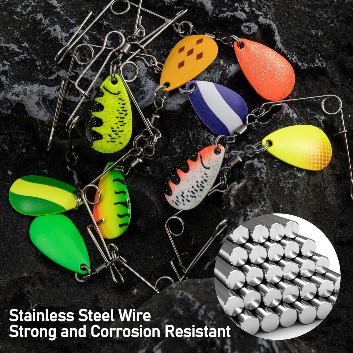 Dr.Fish 10pcs Spinnerbait Arms #2 Blade - Dr.Fish Tackles