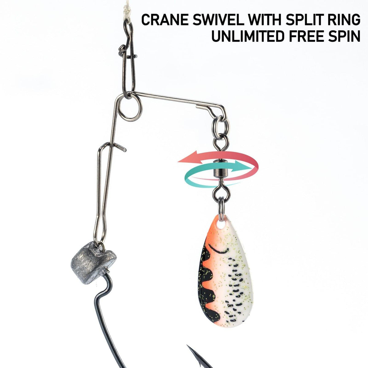 Dr.Fish 10pcs Spinnerbait Arms #2 Blade - Dr.Fish Tackles