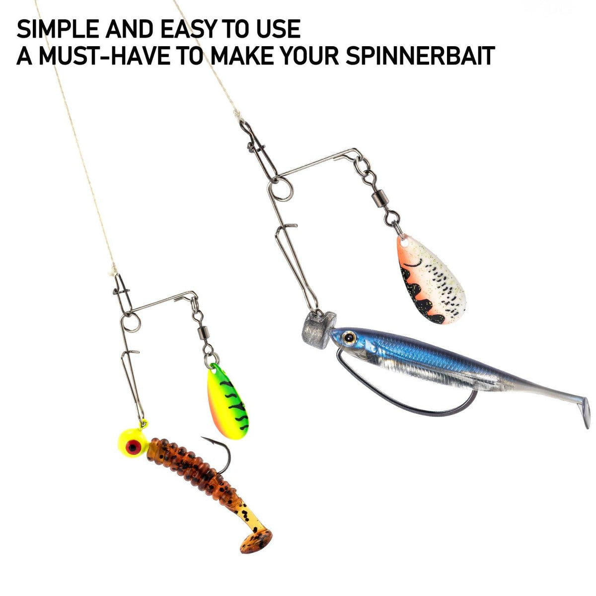 Dr.Fish 10pcs Spinnerbait Arms #2 Blade - Dr.Fish Tackles