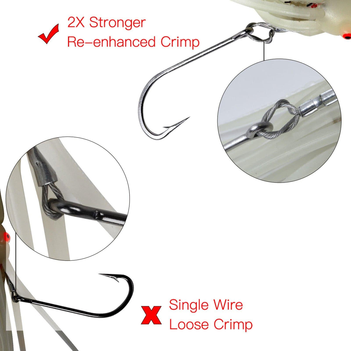 Dr.Fish Squid LED Fishing Lures 6in