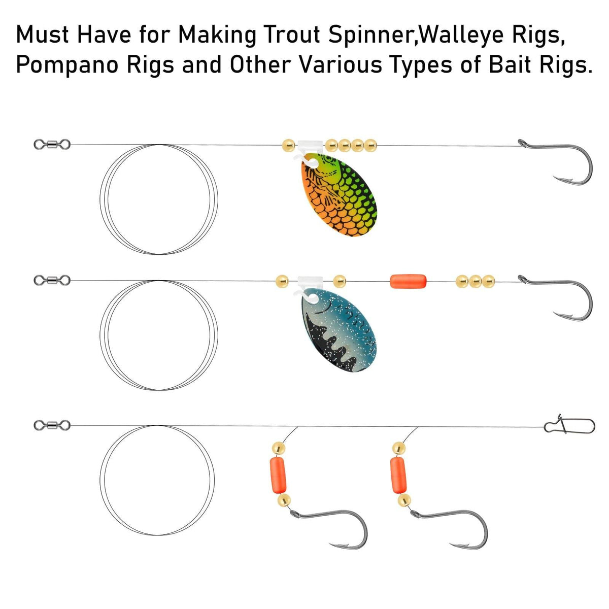 Dr.Fish 240pcs Walleye Rig Making Kit - Dr.Fish Tackles