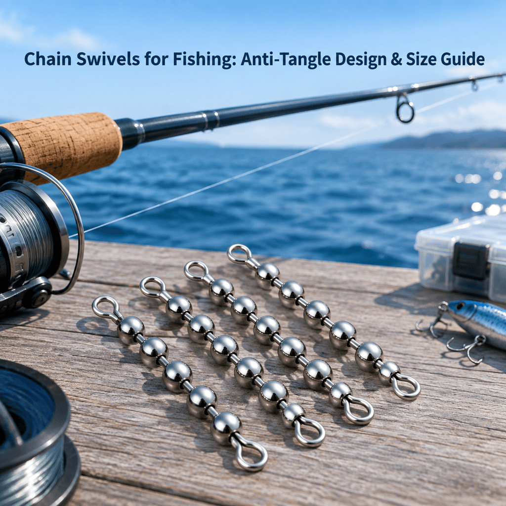 Chain Swivels Fishing Anti-Tangle Design & Size Guide