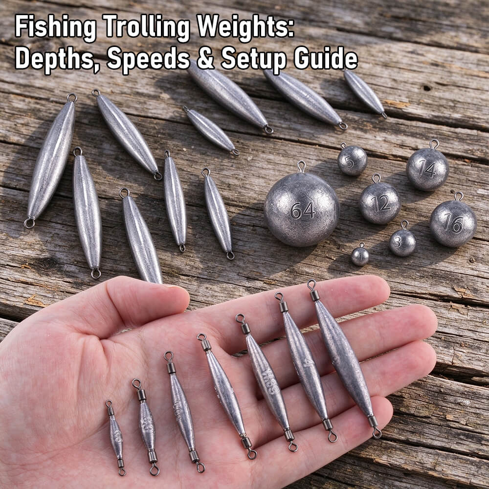 Fishing Trolling Weights Depths, Speeds & Setup Guide
