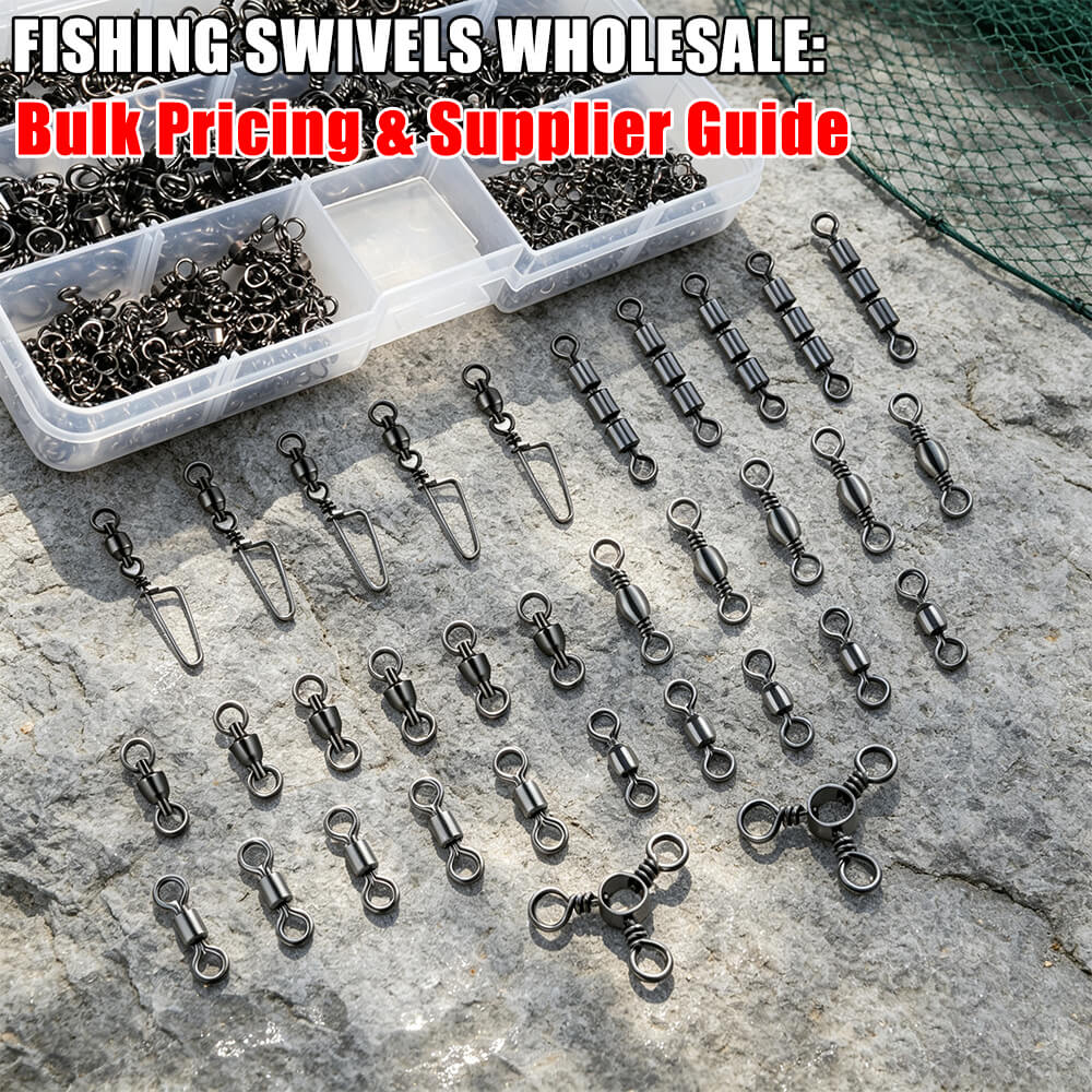 Fishing swivels wholesale banner, bulk pricing supplier guide