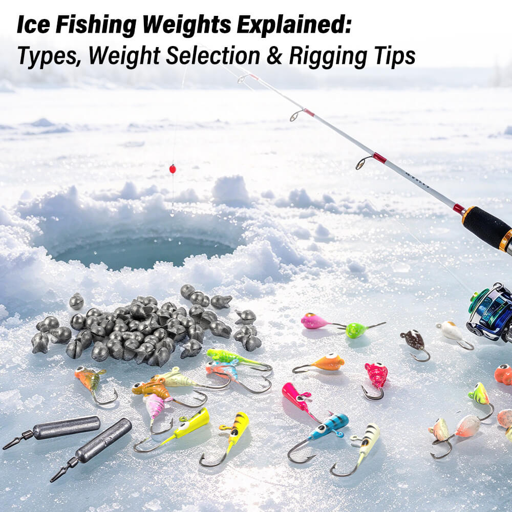 Ice fishing weights guide banner