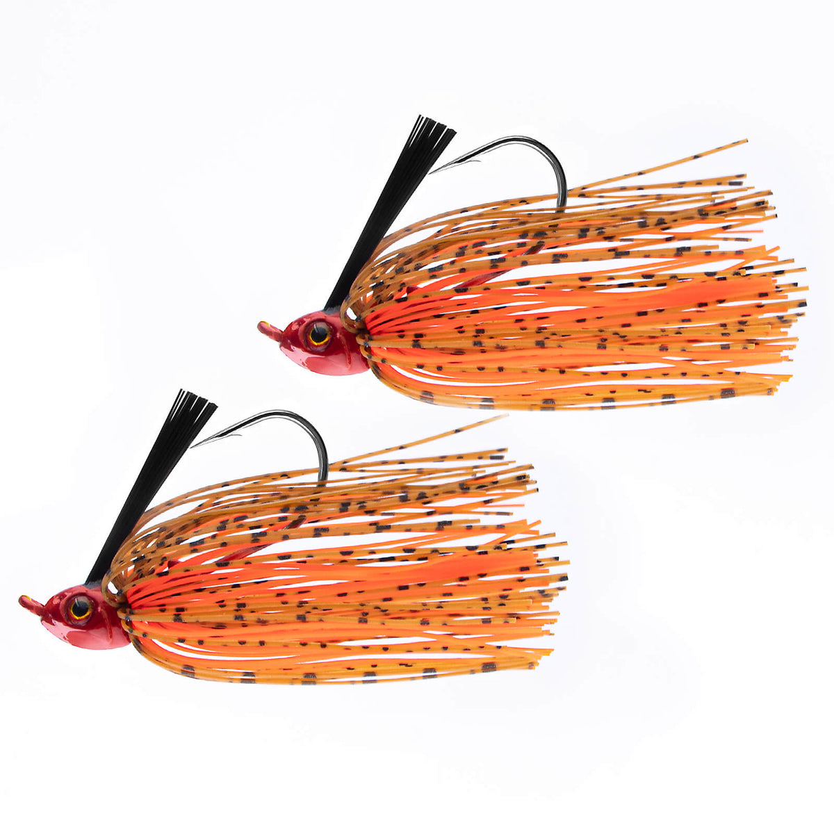 Dr.Fish 2pcs Weedless Bass Swim Jigs 3/8oz-1/2oz