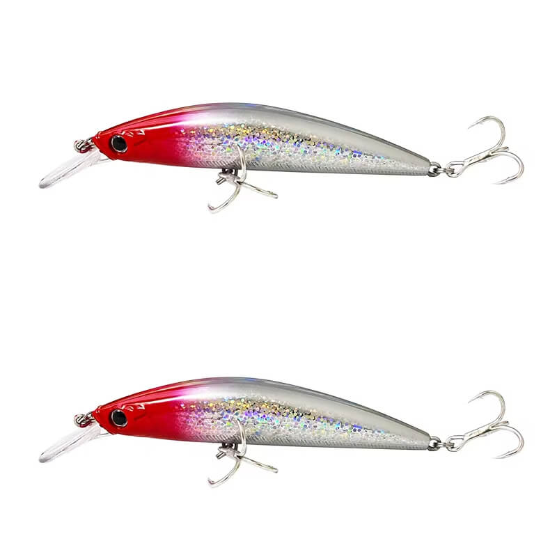 Dr.Fish 2pcs Sinking Minnow Fishing Lure 3.54''
