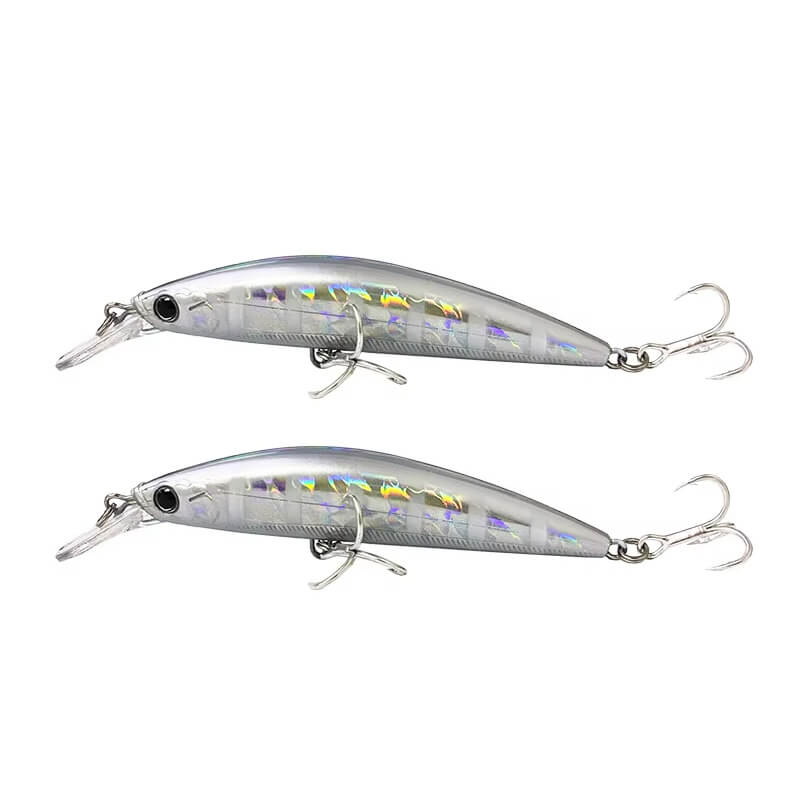 Dr.Fish 2pcs Sinking Minnow Fishing Lure 3.54''