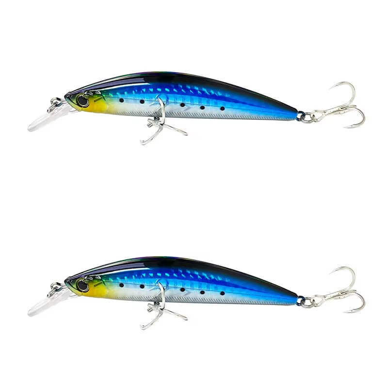Dr.Fish 2pcs Sinking Minnow Fishing Lure 3.54''