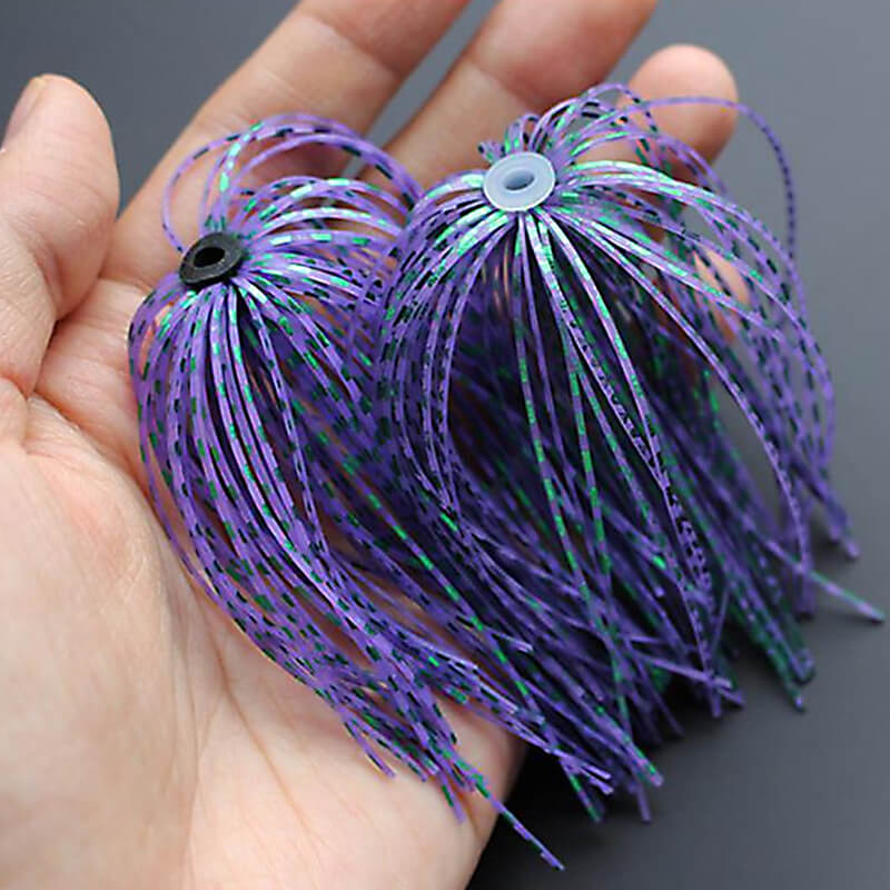 Dr.Fish 50/100pcs Skirt Bands and Tubes for Lure Skirts