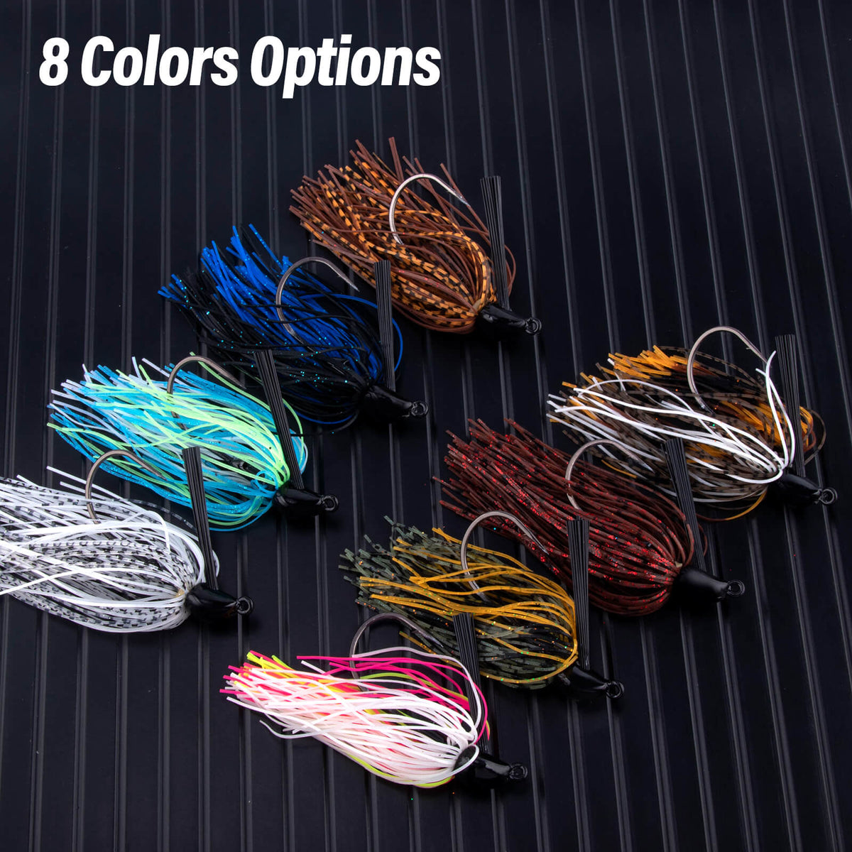 Dr.Fish 2pcs Weedless Bass Fishing Jigs