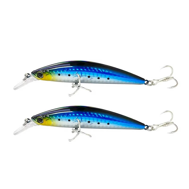 Dr.Fish 2pcs Sinking Minnow Fishing Lure 3.54''