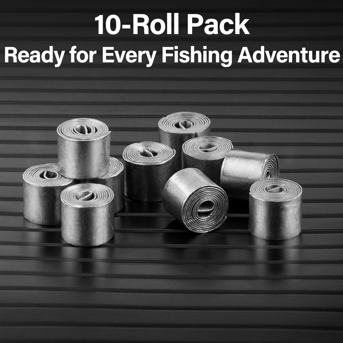 Dr.Fish 10pcs Fishing Lead Roll