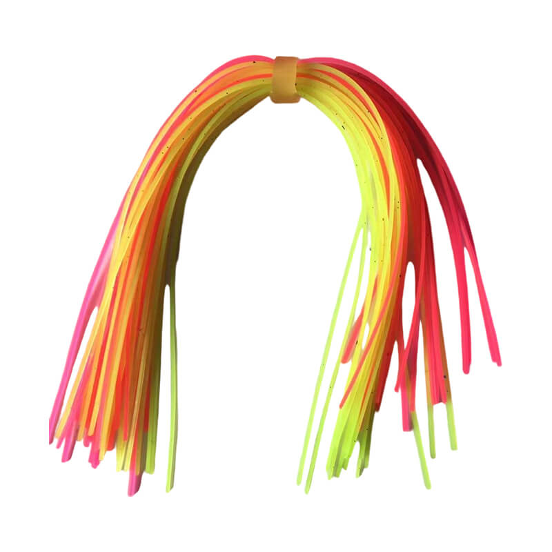 Dr.Fish 10/20pcs 44 Strands Silicone Skirts Jig Heads