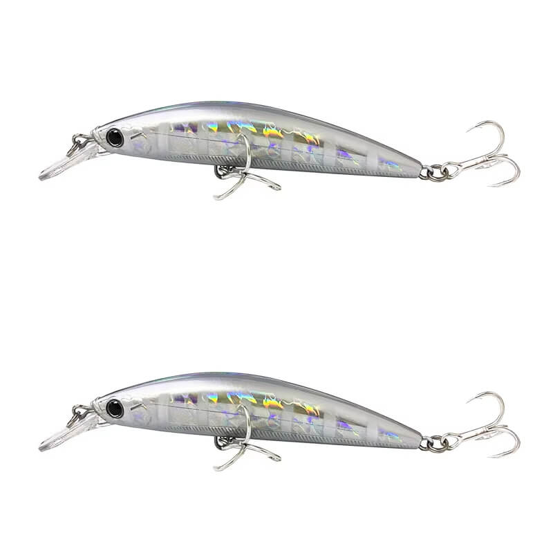 Dr.Fish 2pcs Sinking Minnow Fishing Lure 3.54''
