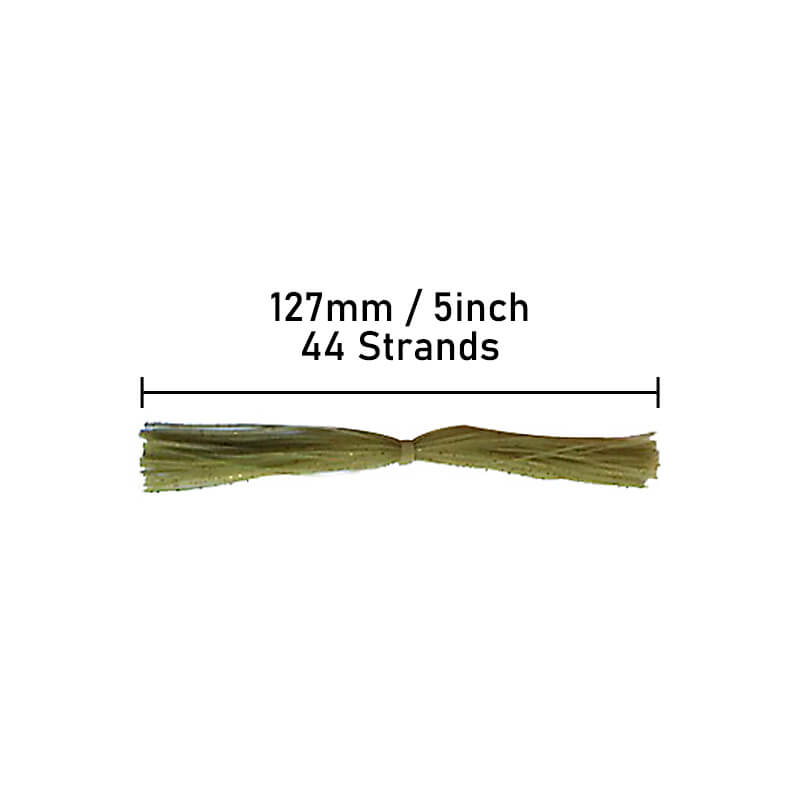 Dr.Fish 10/20pcs 44 Strands Silicone Skirts Jig Heads