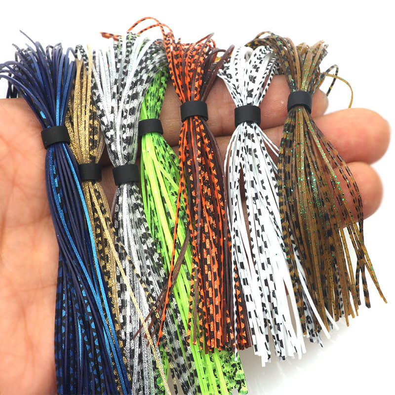 Dr.Fish 10/20pcs Silicone Skirts 44 Strands DIY Fishing Lure Material