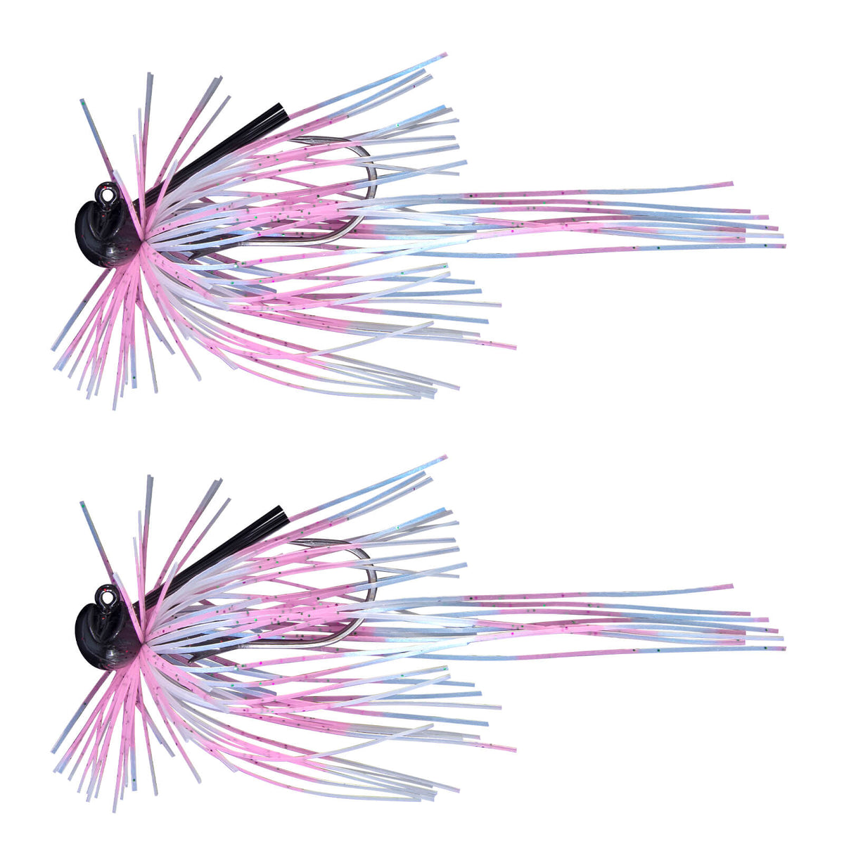 Dr.Fish 2pcs Football Jigs with Silicone Skirts 3/16oz–3/8oz