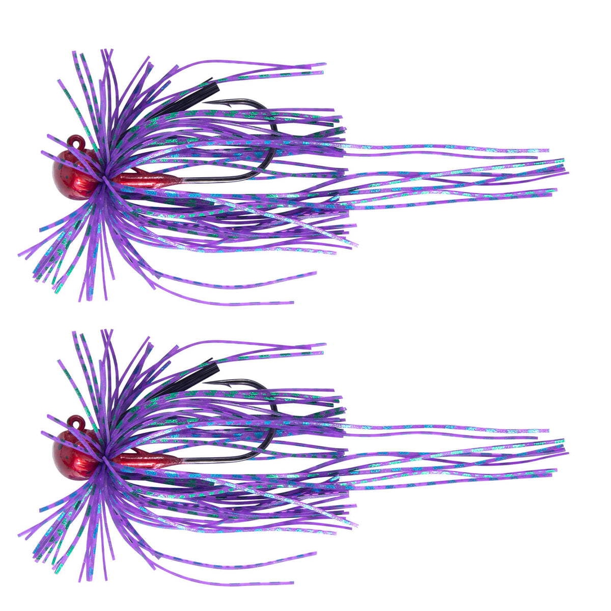 Dr.Fish 2pcs Football Jigs with Silicone Skirts 3/16oz–3/8oz