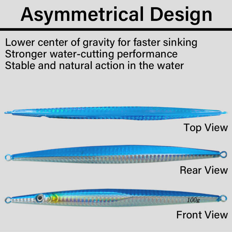 Dr.Fish Fast Sinking Glow Jigging Lure 80g to 400g