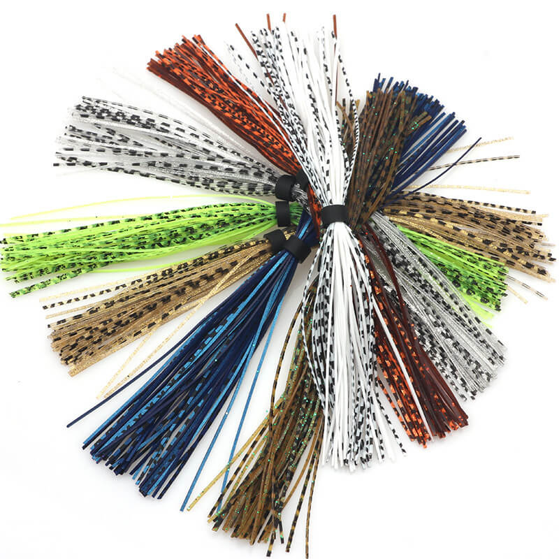 Dr.Fish 10/20pcs Silicone Skirts 44 Strands DIY Fishing Lure Material