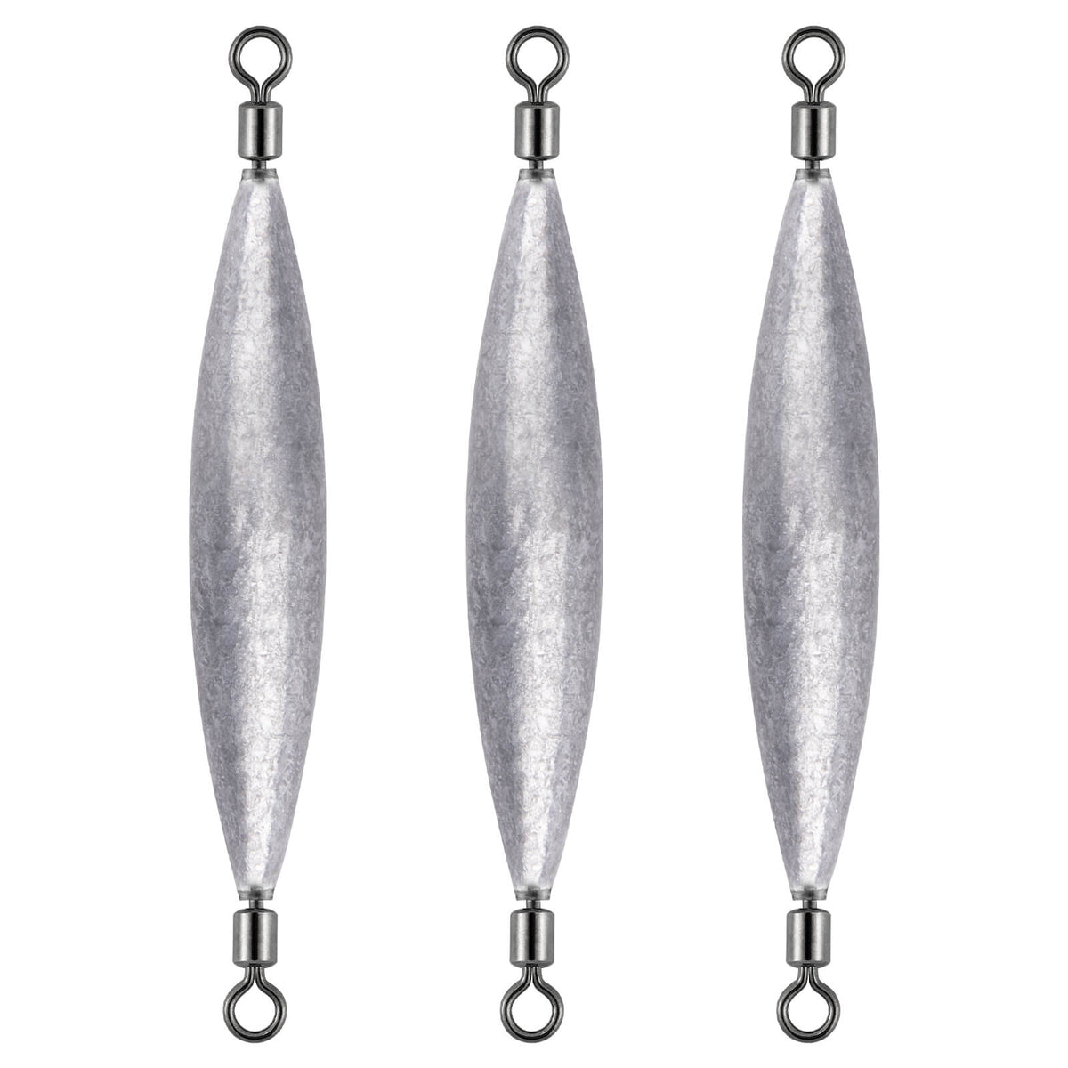 Dr.Fish 20pcs Inline Trolling Weights with Barrel Swivels 1/16oz-3/4oz